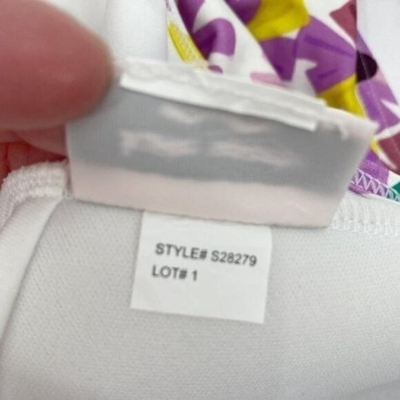 Kate Spade White Twist Front Wallflower Padded Adjustable Small One Piece Suit - Picture 7 of 7